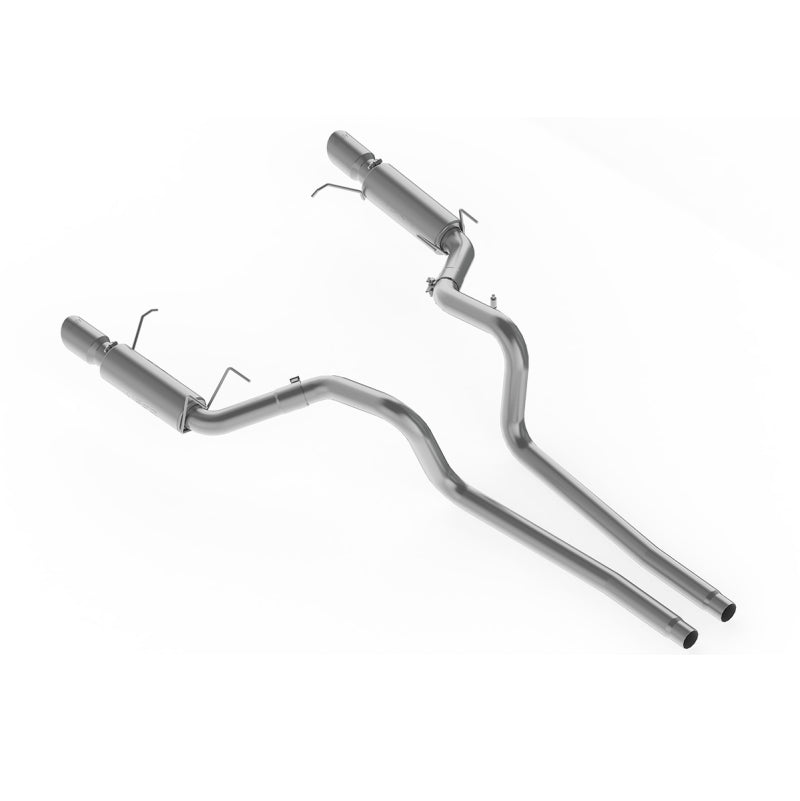 MBRP 11-14 Ford Mustang GT 5.0L Dual Split Rear Race Version AL 3in Cat Back Exhaust System - S7264AL