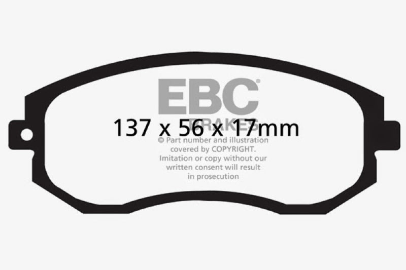 EBC 12+ Scion FR-S 2 Ultimax2 Front Brake Pads - UD1539