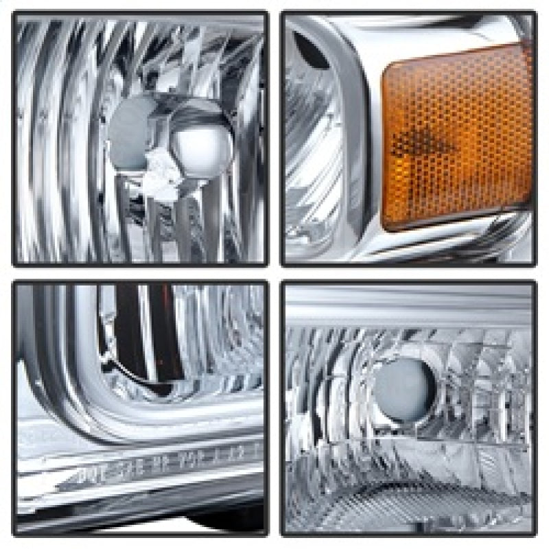 Xtune Ford F250/350/450 Super Duty 05-07 Crystal Headlights Chrome HD-JH-FS05-AM-C