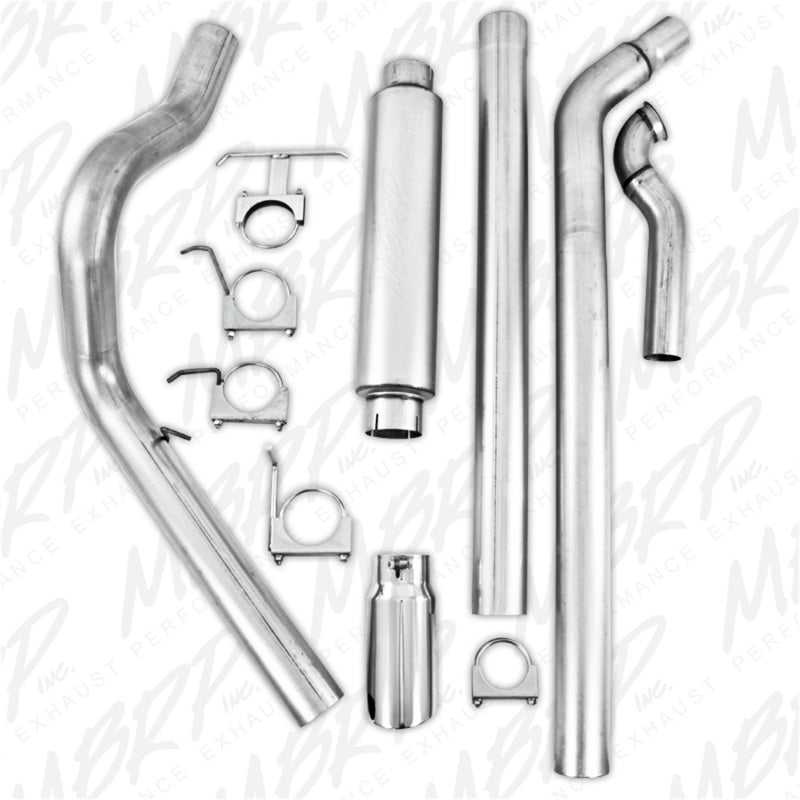 MBRP 1994-1997 Ford F-250/350 7.3L Turbo Back Single Side Off-Road (Aluminized downpipe) - S6218AL