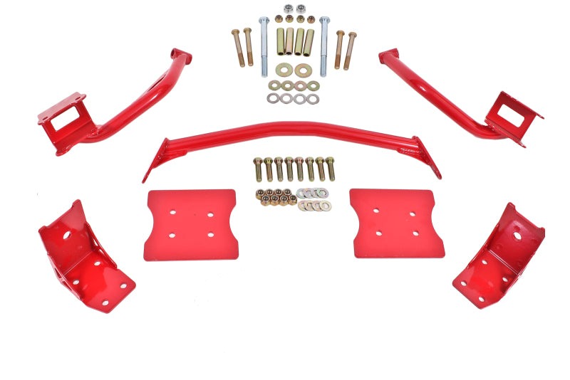 BMR 79-04 Fox Mustang Torque Box Reinforcement Plate Kit(TBR005R And TBR003R) - Red - TBR004R