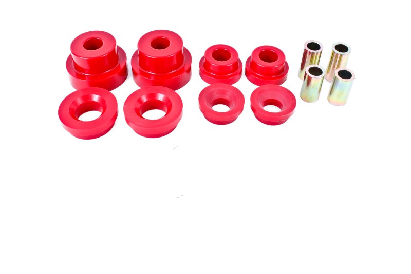 BMR 10-15 5th Gen Camaro Rear Cradle Pro Version Full Bushing Kit (Polyurethane) - Red - BK024