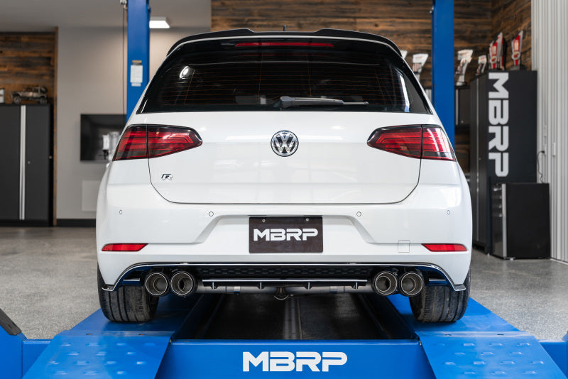 MBRP 15-19 VW Golf R MK7/MK7.5 3in T304 Cat Back Exhaust w/ Carbon Fiber Tips - S46033CF