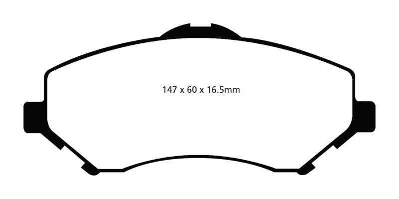 EBC 08-11 Chrysler Town &amp; Country 3.3 Ultimax2 Front Brake Pads - UD1273