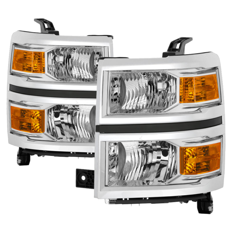 Spyder Chevrolet Silverado 1500 14-15 (Non-HD) OEM Style Headlights - Chrome HD-JH-CS14-AM-C