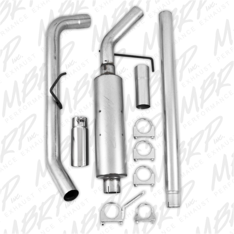 MBRP 2004-2008 Ford F150 EC/CC-SB Cat Back Single Side - S5200AL