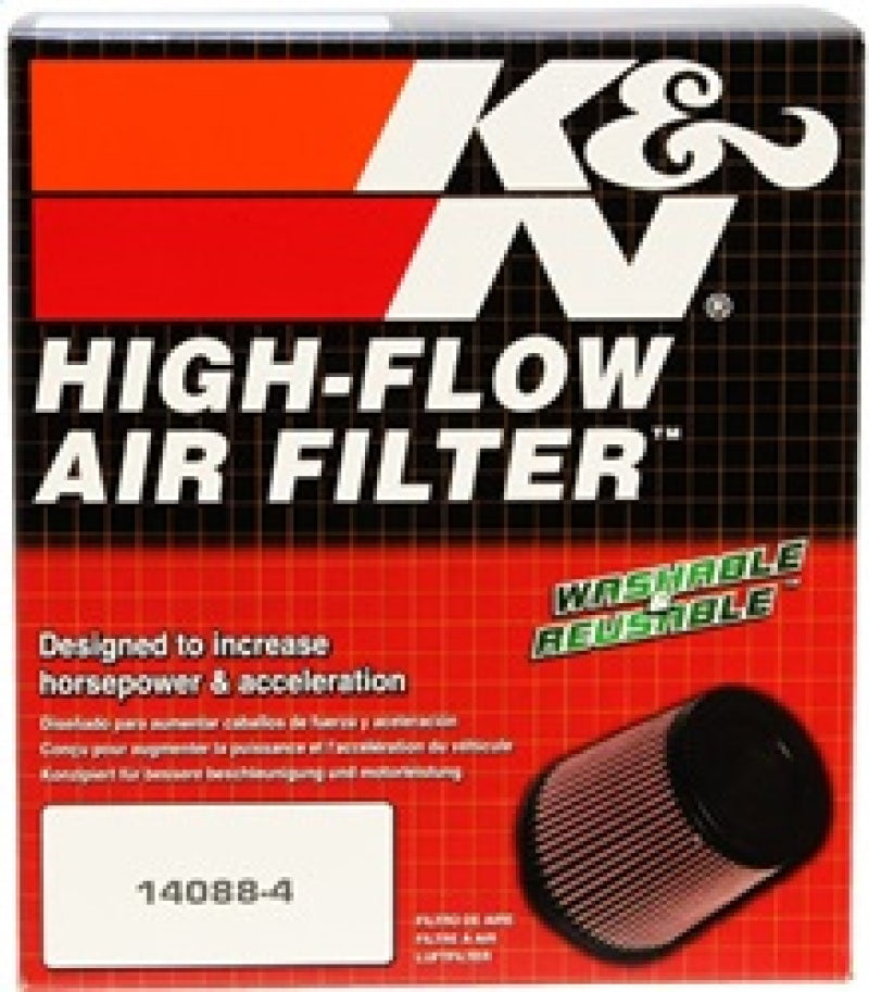 K&amp;N Universal Air Filter 4in Flange / 5-3/8in Base / 4-1/2in Top / 6in Height