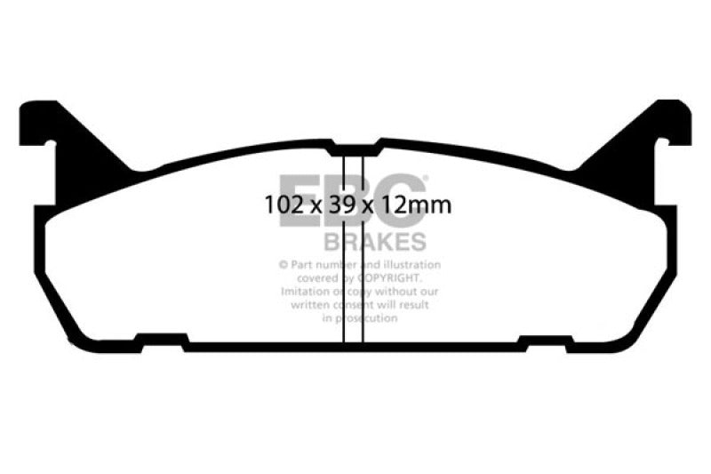 EBC 91-96 Ford Escort 1.8 Redstuff Rear Brake Pads - DP3828C