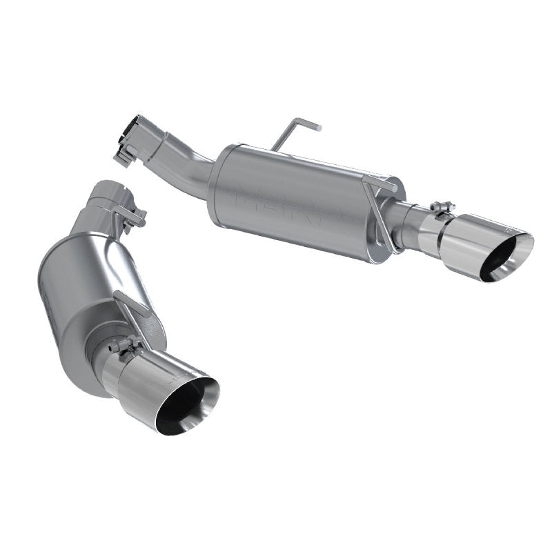 MBRP 05-10 Ford Mustang GT 5.0/Shelby GT500 Dual Mufflers Axle Back Split Rear T304 - S7200304