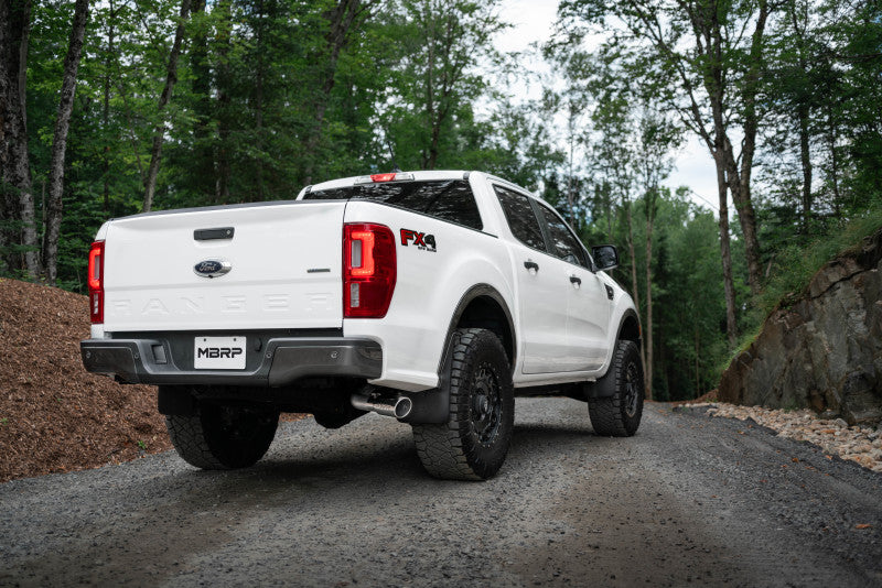 MBRP 2019 Ford Ranger Ecoboost 2.3L 4in OD Tip Single Side Exit 3in T304 Cat Back - S5227304