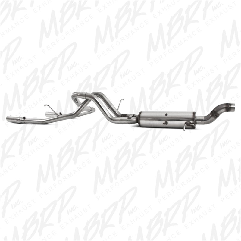 MBRP 09-11 Chev/GMC Colorado/Canyon 5.3L V8 EC/CC-SB Cat Back Dual Split Rear Exit T409 - S5074409