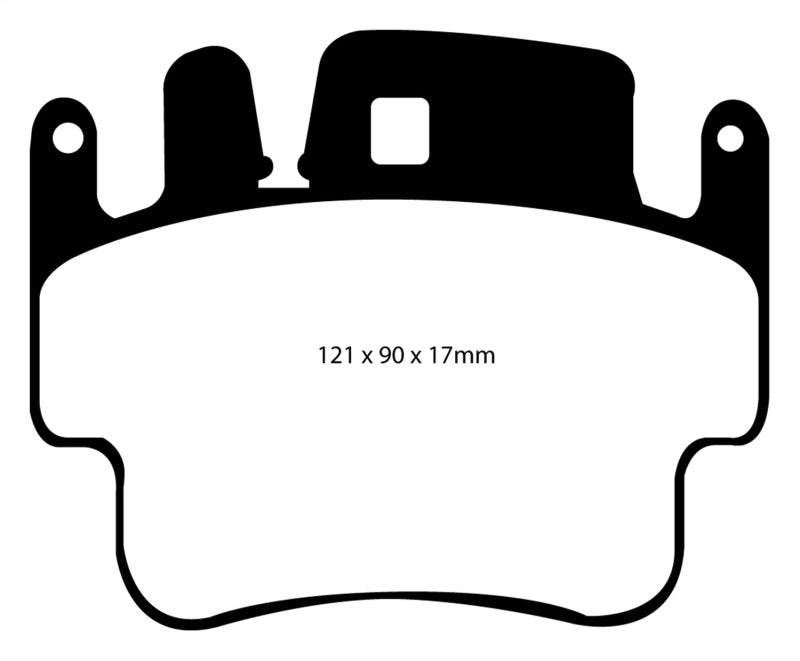 EBC 98-05 Porsche 911 (996) (Cast Iron Rotor only) 3.4 Carrera 2 Yellowstuff Front Brake Pads - DP41514R