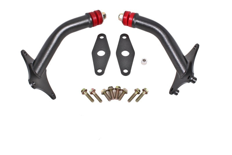 BMR 16-17 6th Gen Camaro Motor Mount Kit w/ Integrated Stands (Polyurethane) - Black Hammertone - MM010H