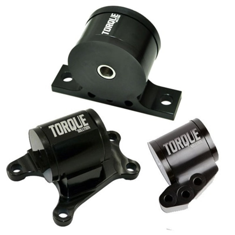 Torque Solution Billet Aluminum 3 piece Engine Mount Kit: Mitsubishi Evolution VII-IX 2001-2006 - TS-EV-126