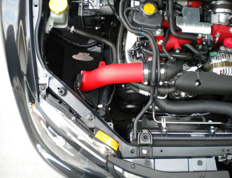 AEM 08-14 WRX/STi Wrinkle Red Cold Air Intake