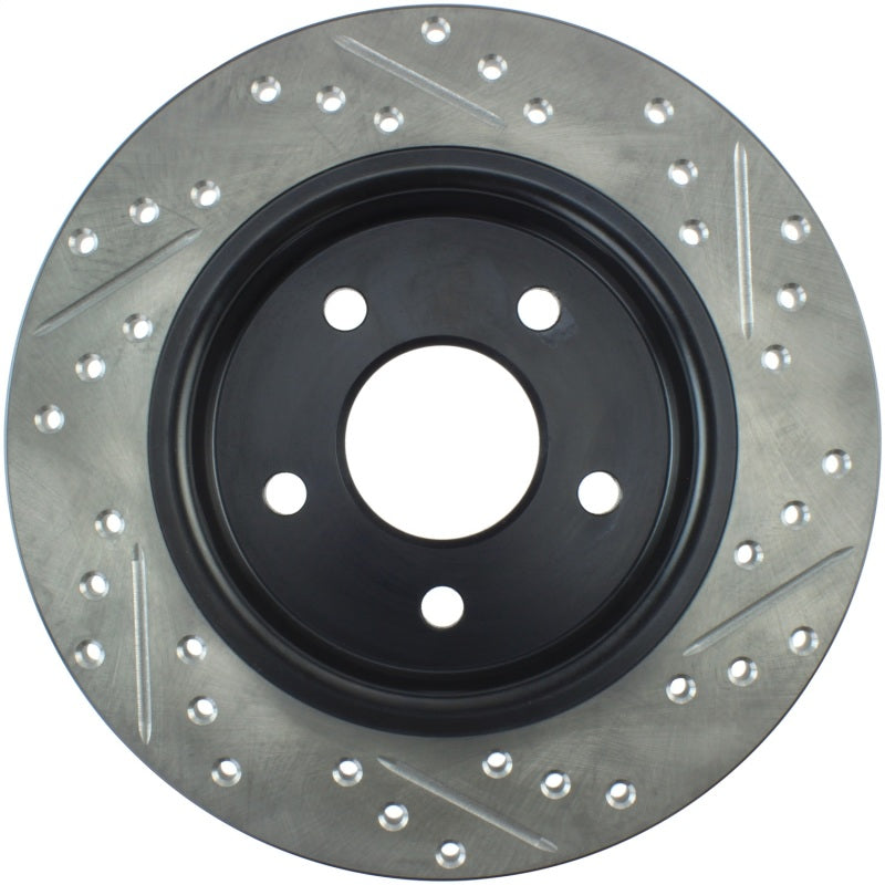 StopTech 12-15 Ford Focus w/ Rear Disc Brakes Rear Right Slotted &amp; Drilled Rotor