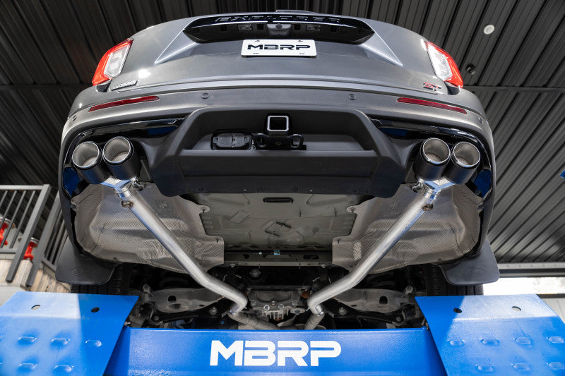 MBRP 20-21 Ford Explorer ST 3.0L EcoBoost Dual Rear Exit Axle Back w/ Quad Carbon Fiber Tips - T304 - S52033CF