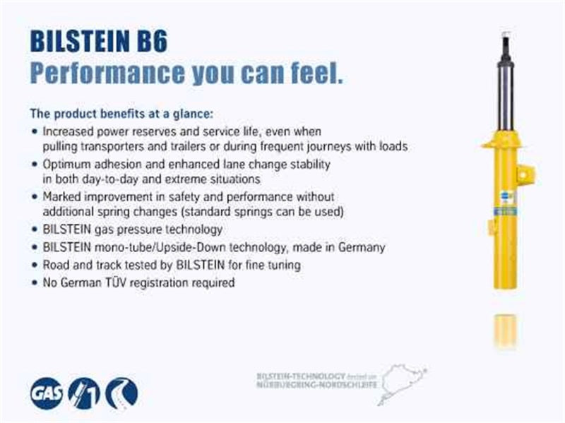 Bilstein B6 13-18 Toyota RAV4 Front Left Monotube Strut Assembly