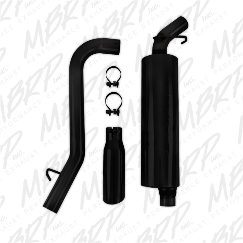 MBRP 97-99 Jeep Wrangler (TJ) Inline-4 2.5L, Inline-6 4.0L 2 1/2in Cat Back Single Side Black Coated - S5512BLK