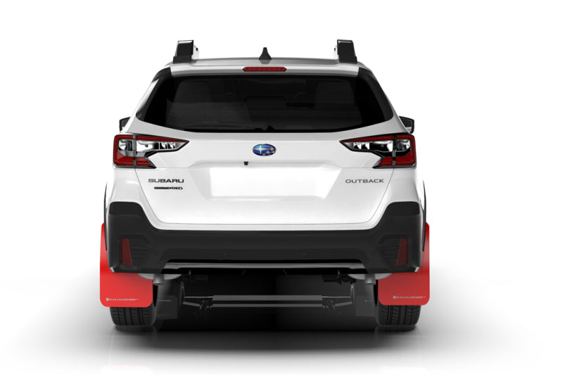 Rally Armor 20-22 Subaru Outback Black UR Mud Flap w/ White Logo