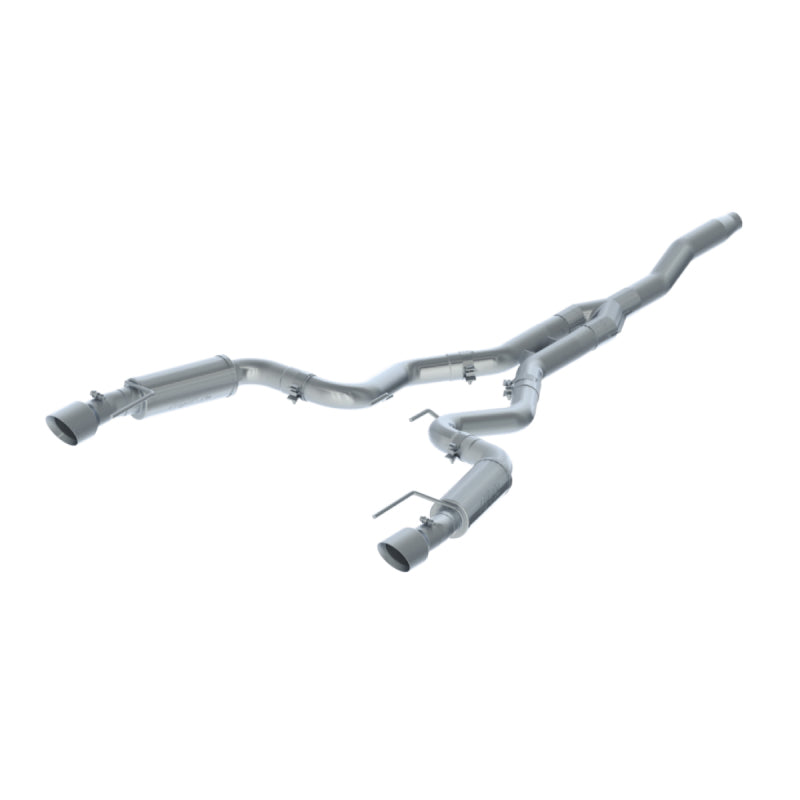 MBRP 15-18 Ford Mustang EcoBoost 2.3L T409 3in Cat Back Dual Split Rear Exit (Street Version) - S7274409