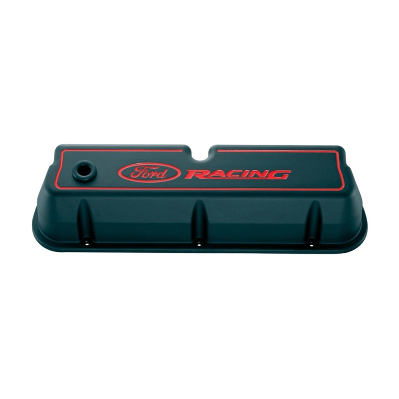 Ford Racing Logo Die-Cast Black Valve Covers - 302-003