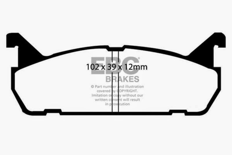 EBC 91-96 Ford Escort 1.8 Redstuff Rear Brake Pads - DP3828C