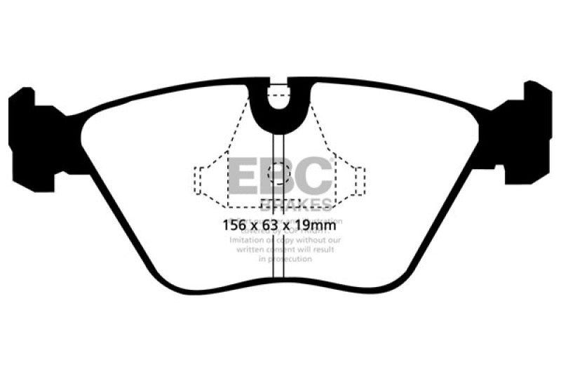 EBC 92-95 BMW M3 3.0 (E36) Yellowstuff Front Brake Pads - DP4689R