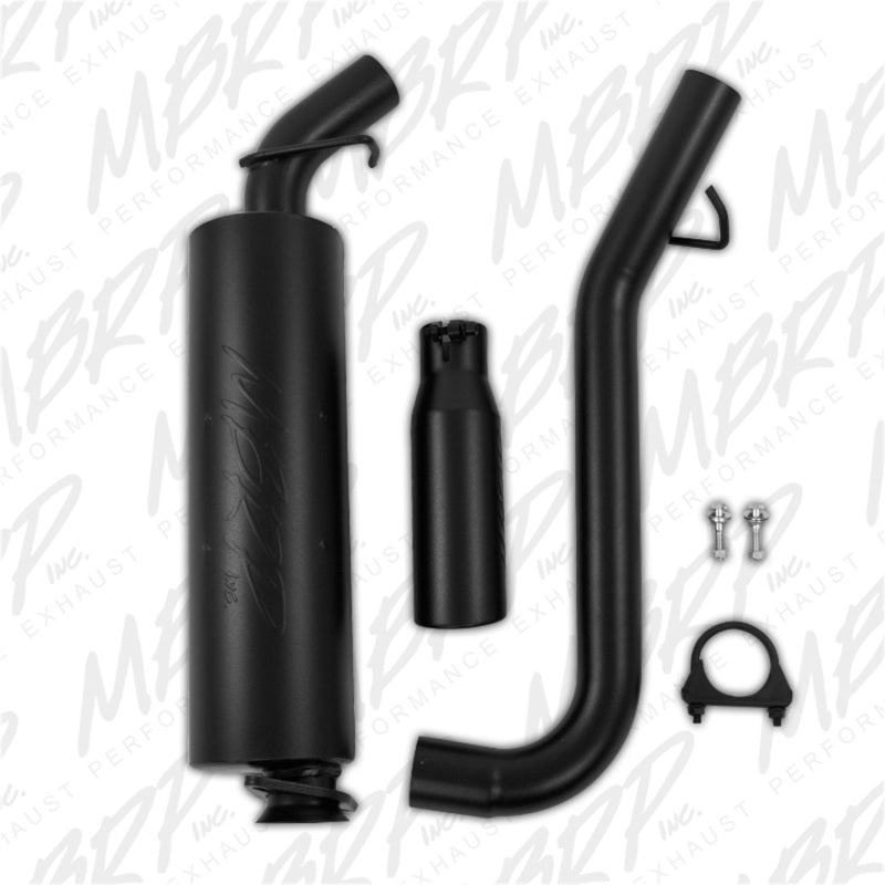 MBRP 2000-2006 Jeep Wrangler (JK) Inline-4 2.5L Inline-6 4.0L Cat Back Single Side - S5500BLK