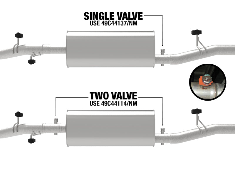 aFe 20-21 GM Trucks (V8-6.2L) 409 Stainless Steel Muffler Delete Pipe