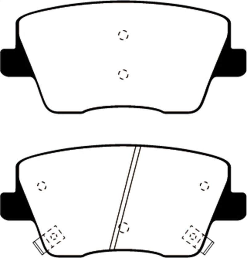 EBC 2019+ Hyundai Veloster N (2nd Gen) 2.0L Turbo Greenstuff Rear Brake Pads - DP22344