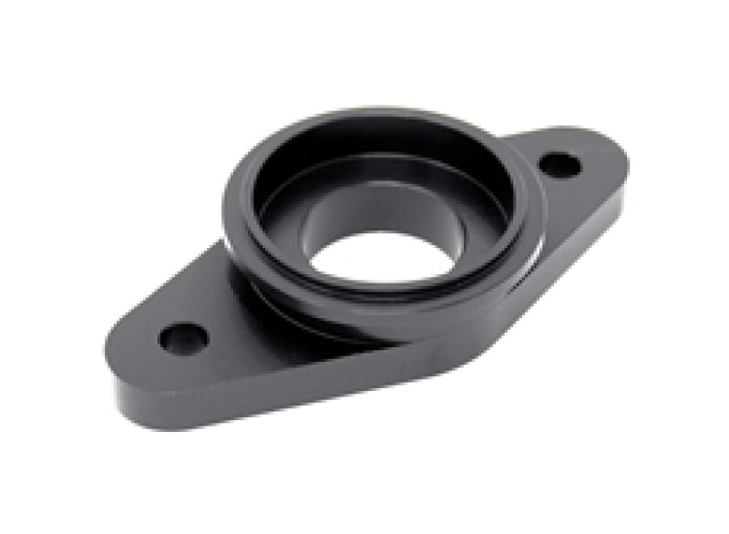 Torque Solution Billet Stock to Tial Blowoff Valve Adapter(Black): Mitsubishi Eclipse/Talon1G 90-94 - TS-1G-TIAL-BK