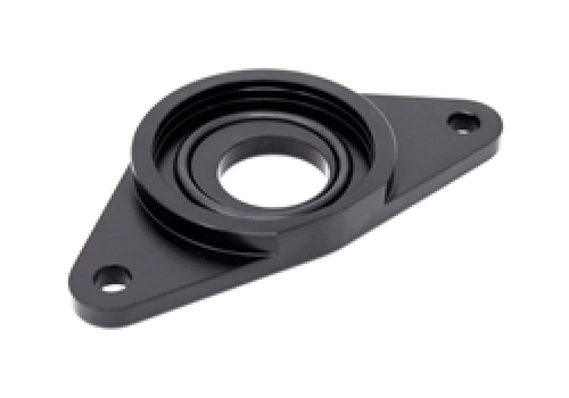 Torque Solution HKS BOV Adapter Flange: Subaru WRX / STi - Black - TS-SU-HKS-BK