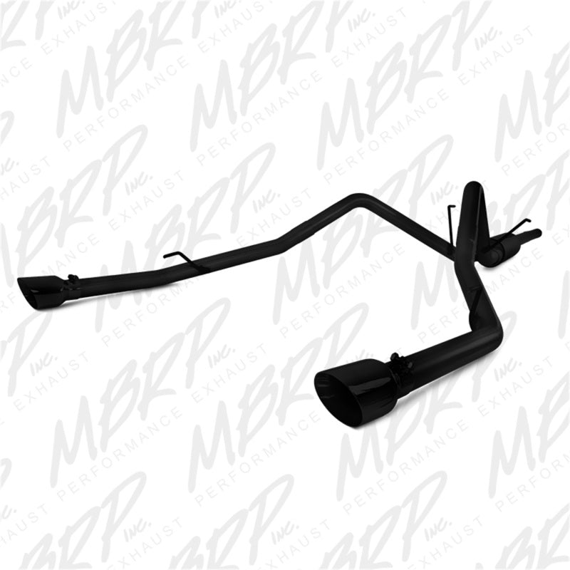 MBRP 09-14 Dodge Ram 1500 5.7L Cat-Back Dual Split Rear (Through Stock Bumper) AL - Black - S5146BLK