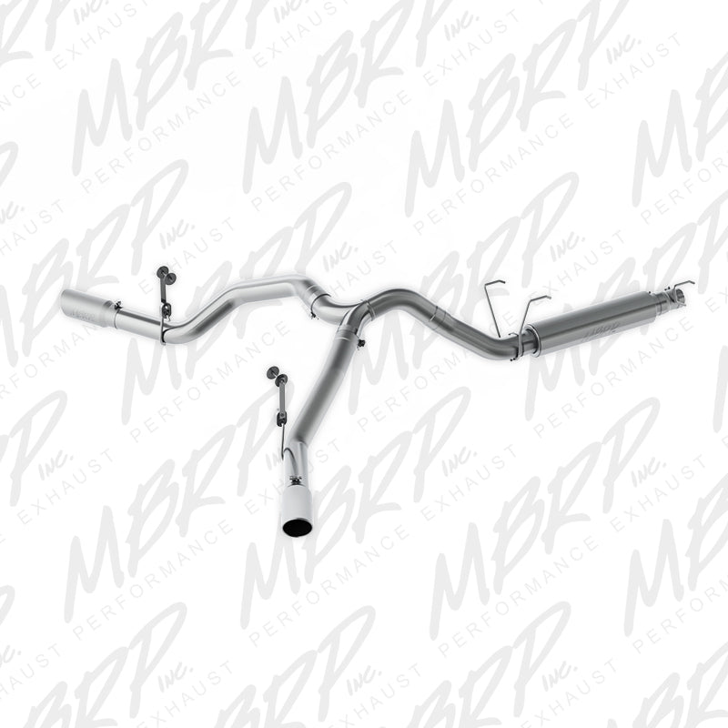 MBRP 14-16 Ram 2500/3500 6.4L 4in AL Single Side Dual Outlet Cat Back Exhaust - S5150AL