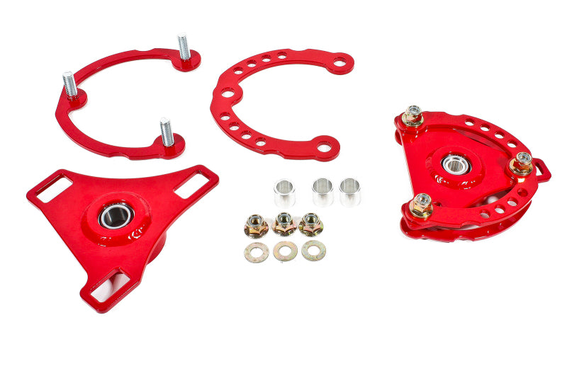 BMR 15-23 S550 Mustang Caster Camber Plates - Red - CP001R