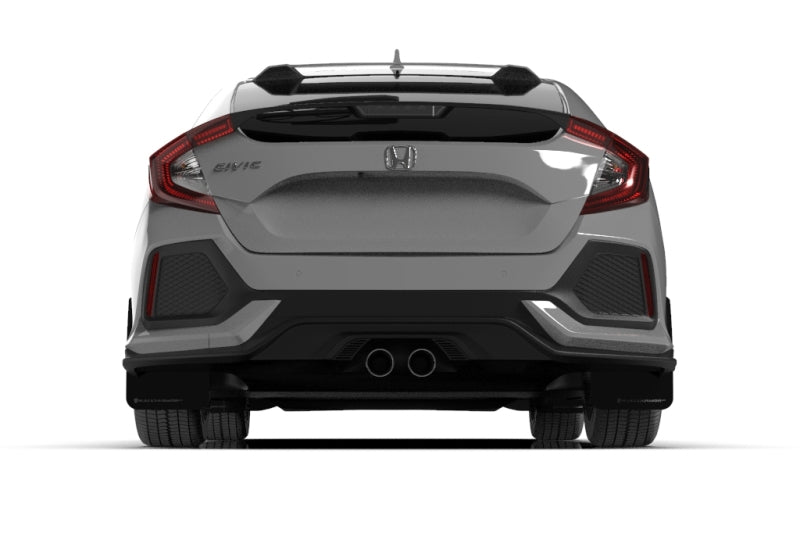 Rally Armor 17-21 Honda Civic Sport &amp; Touring (Hatch) Black UR Mud Flap w/ Dark Grey Logo