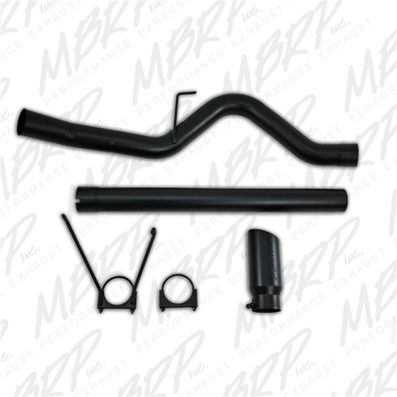 MBRP 10-12 Dodge 2500/3500 Cummins 6.7L Filter Back Single Side Black Coated Exhaust System - S6130BLK