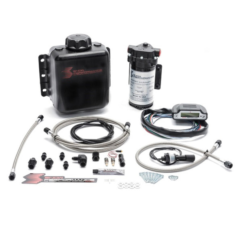 Snow Performance Stg 3 Boost Cooler DI 2D MAP Prog. Water Injection Kit (SS Braided Line &amp; 4AN)