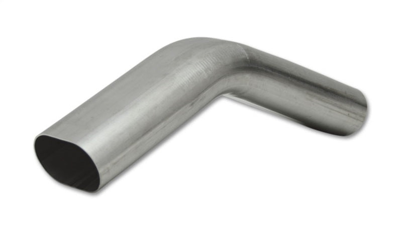 Vibrant 3in Oval (Nominal Size) T304 SS 45 deg VERTICAL Mandrel Bend 6in x 6in leg lengths - 13200