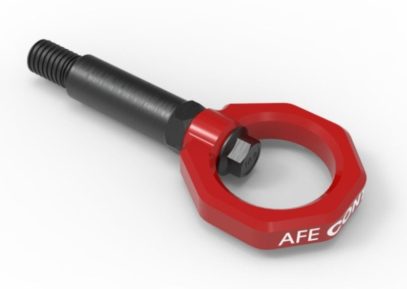 aFe Control Front Tow Hook Red