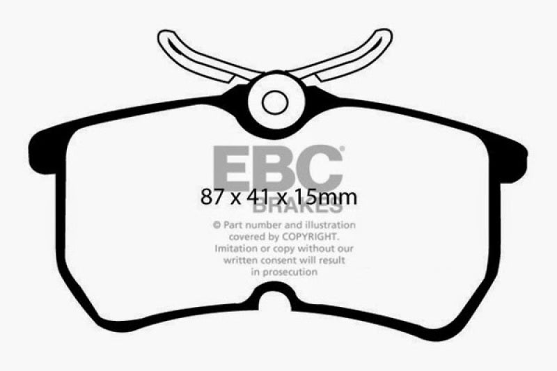 EBC 13-19 Ford Fiesta ST 1.6T Bluestuff Rear Brake Pads - DP51218B