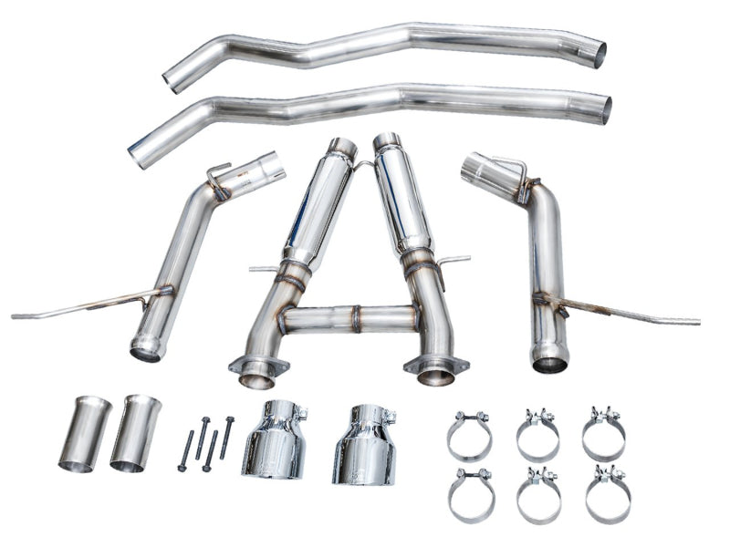 AWE Tuning 18-23 Dodge Durango SRT &amp; Hellcat Track Edition Exhaust - Chrome Silver Tips