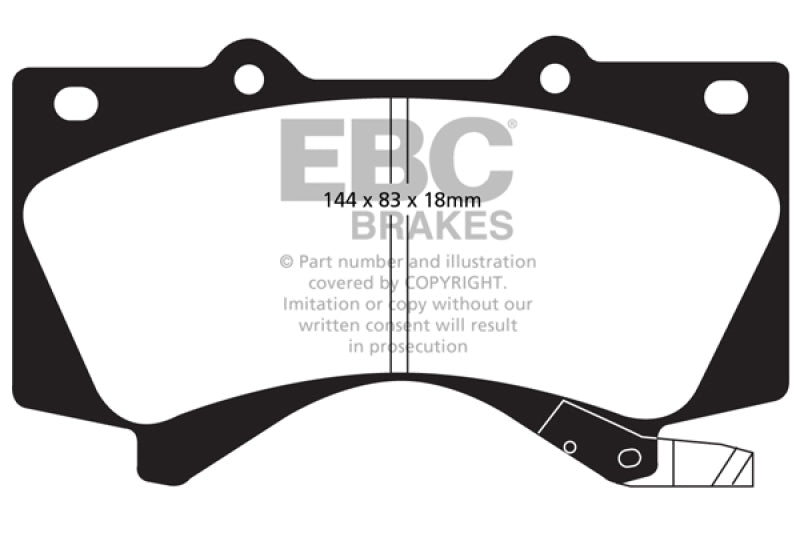 EBC 08+ Lexus LX570 5.7 Ultimax2 Front Brake Pads - UD1303