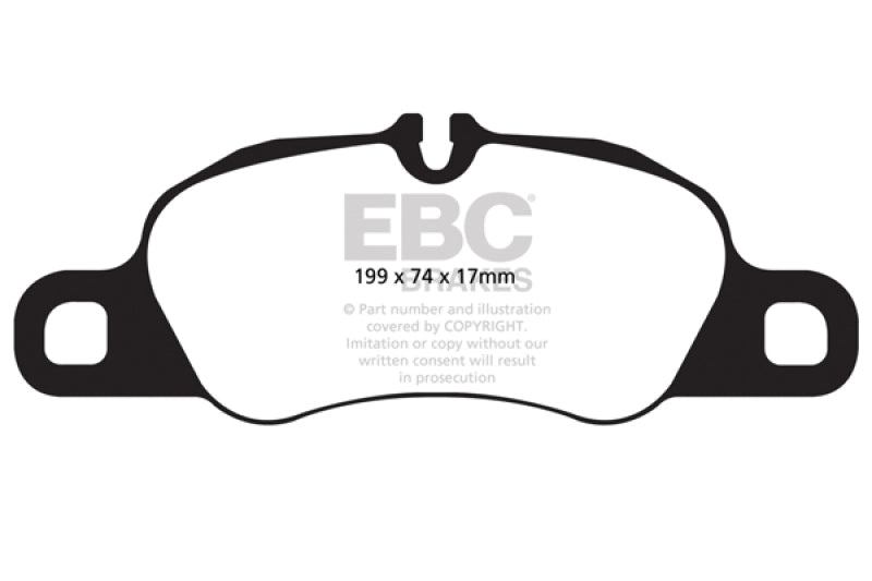 EBC 12-16 Porsche Boxster 2.7L (Cast Iron Rotors Only) Bluestuff Front Brake Pads - DP52057NDX