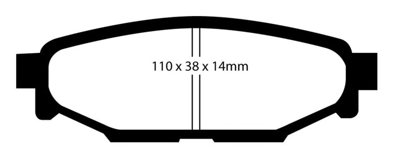 EBC 08-10 Subaru Impreza 2.5 Bluestuff Rear Brake Pads - DP51584NDX