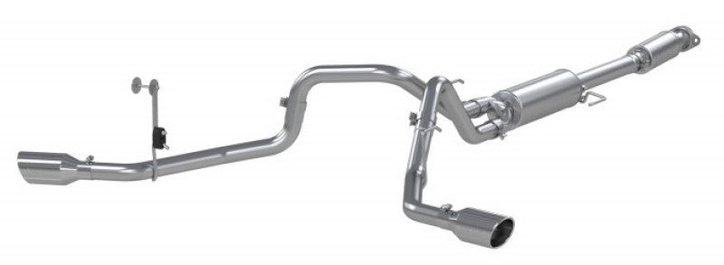 MBRP 2021+ Ford F150 2.7L/3.5L/5.0L 3in Aluminized Steel Cat-Back 2.5in Dual Split Side Exhaust - S5213AL