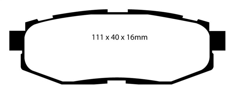 EBC 12+ Scion FR-S 2 Redstuff Rear Brake Pads - DP31758C