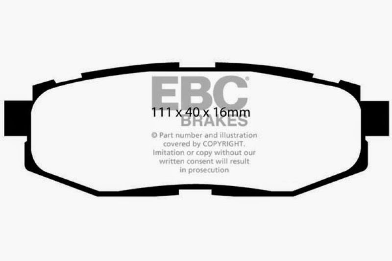 EBC 12+ Scion FR-S 2 Ultimax2 Rear Brake Pads - UD1124