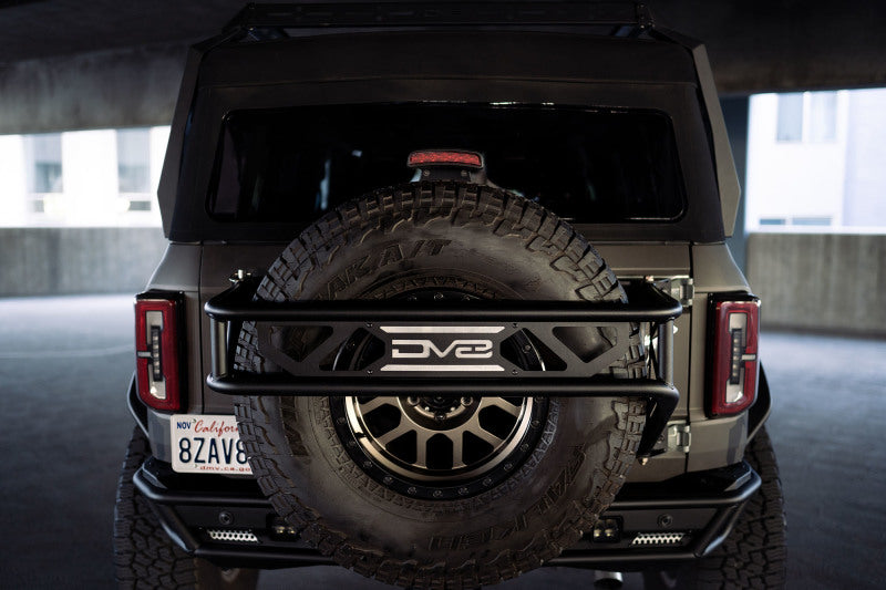 DV8 Offroad 21-23 Ford Bronco Spare Tire Guard &amp; Accessory Mount